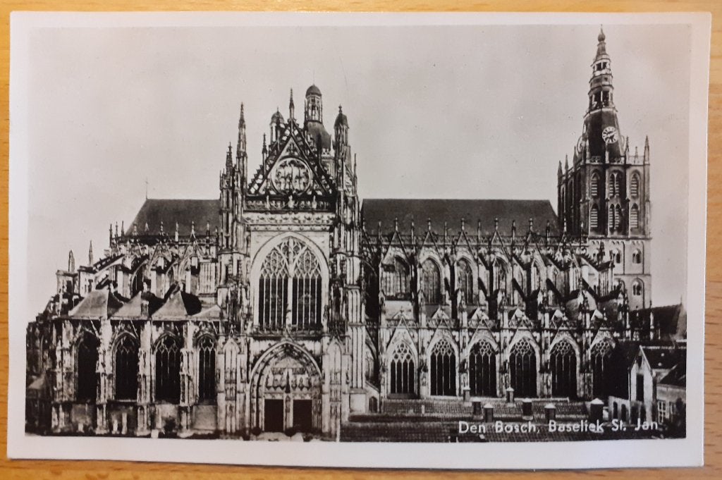Ansichtkaart Den Bosch, Verzamelen, Verzenden, 1940 tot 1960, Gelopen, Noord-Brabant