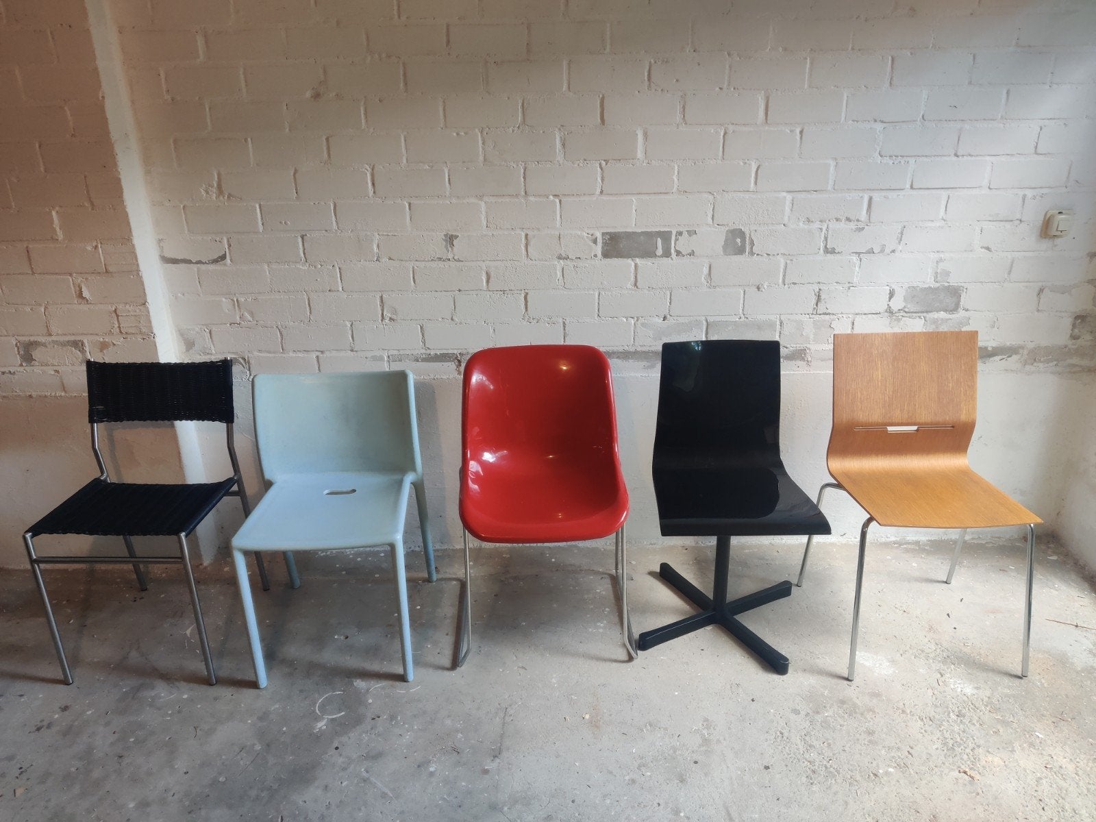 Design Stoelen Set: Spectrum, Magis, Artifort, Desalto, Ophalen, Gebruikt, Hout, Blauw
