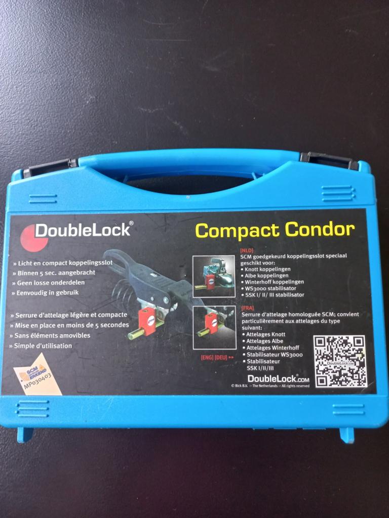 DoubleLock Compact Condor koppelingsslot caravan, Caravans en Kamperen, Ophalen of Verzenden