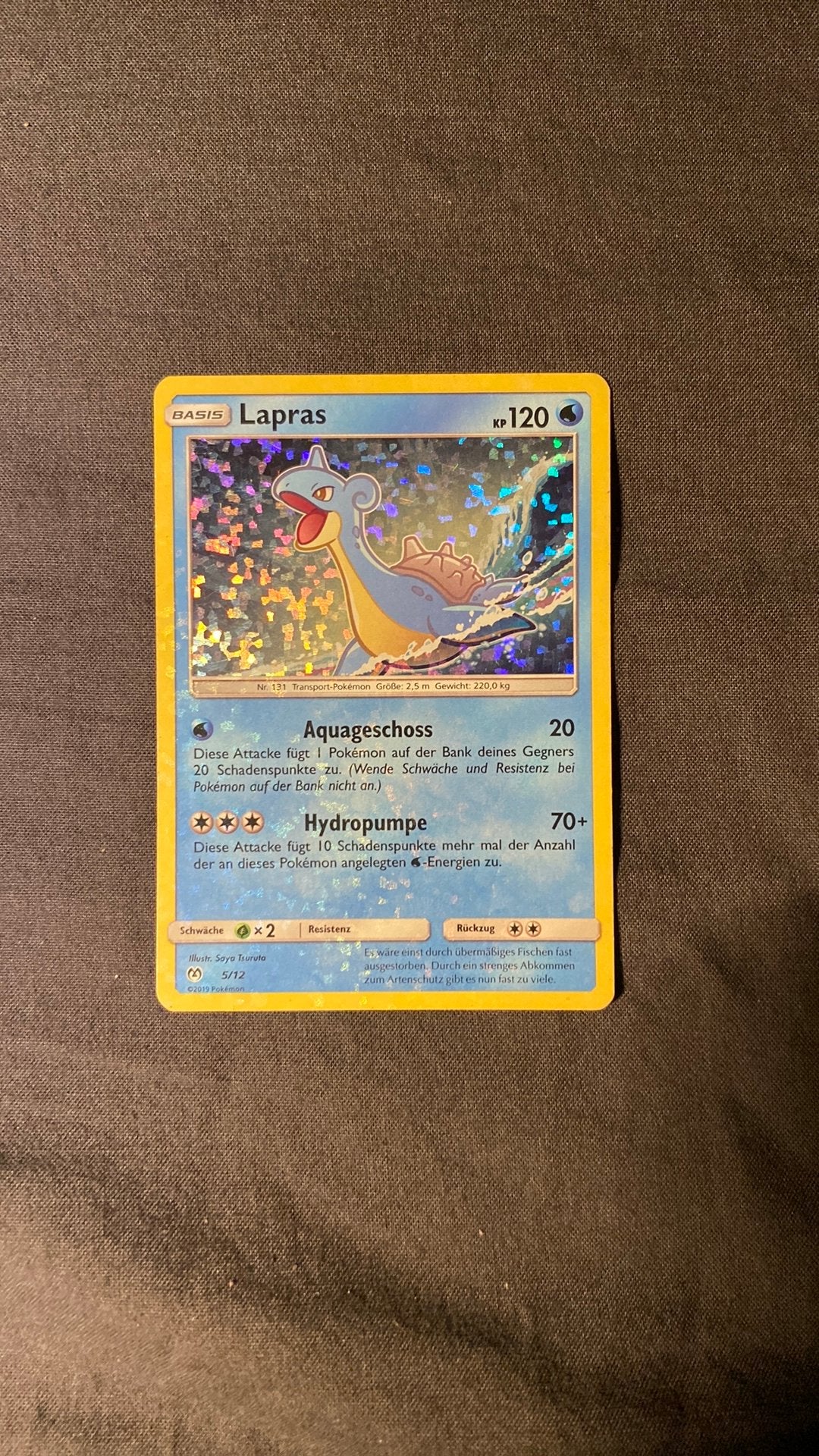 Lapras pokemon kaart McDonald’s collectie, Ophalen, Zo goed als nieuw