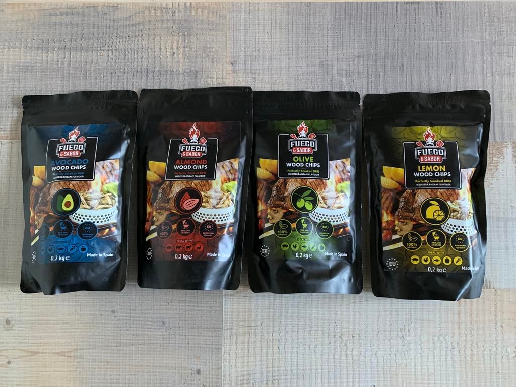 Fuego wood chips bbq 4x, Ophalen of Verzenden, Nieuw