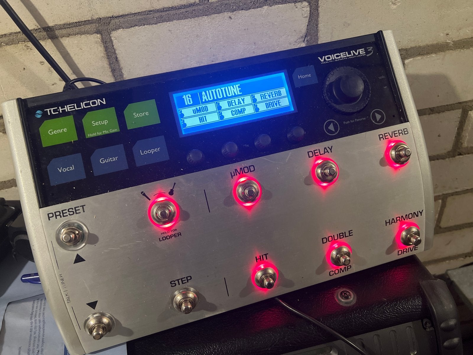 TC-Helicon VoiceLive 3 - Vocal & Gitaar Multi-effect, Ophalen of Verzenden, Gebruikt, Delay of Echo
