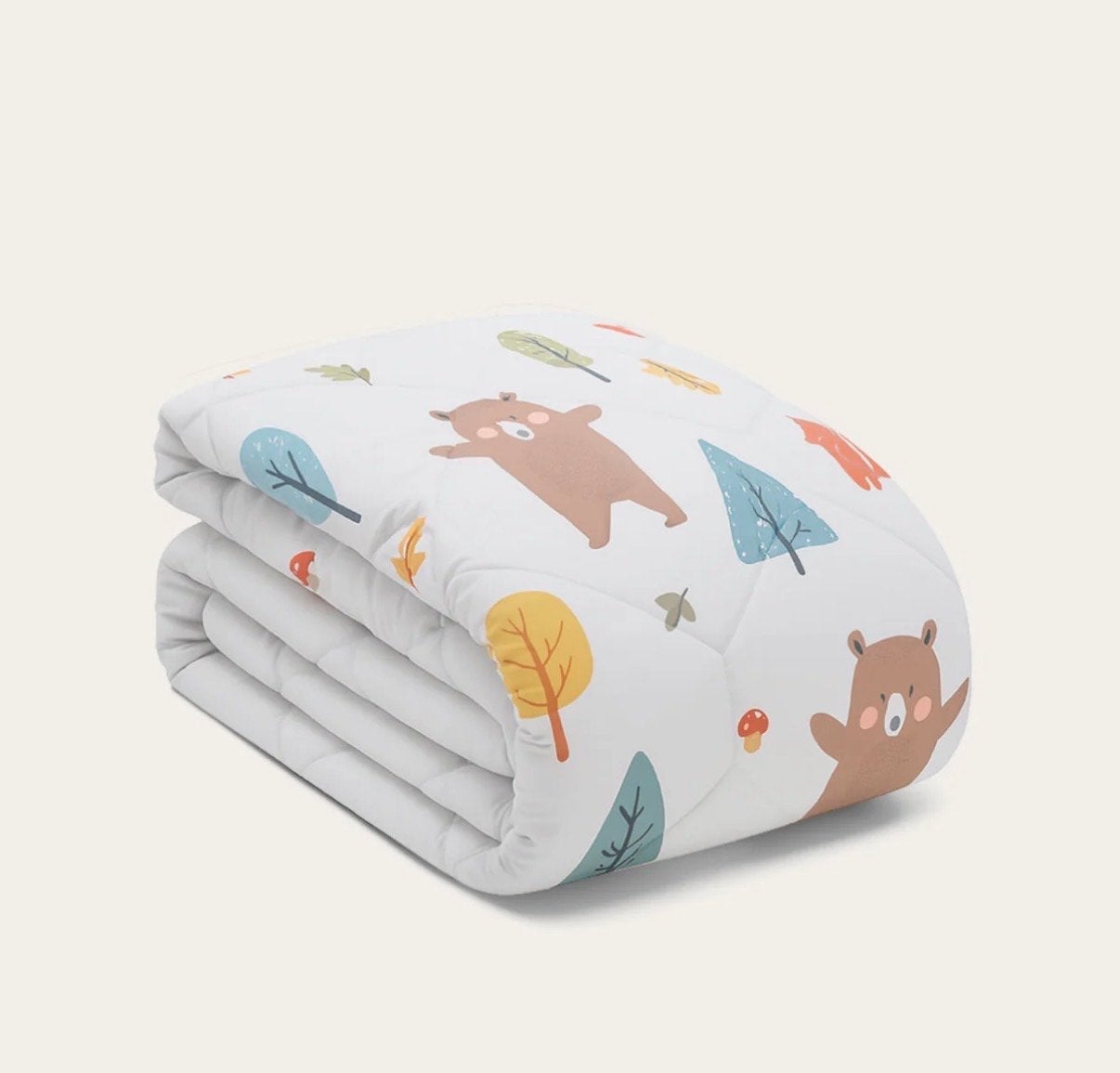Happy Bear Kinderdekbed 140x200 Katoen Nieuw, Ophalen, Overige merken, Jongetje of Meisje, Wit