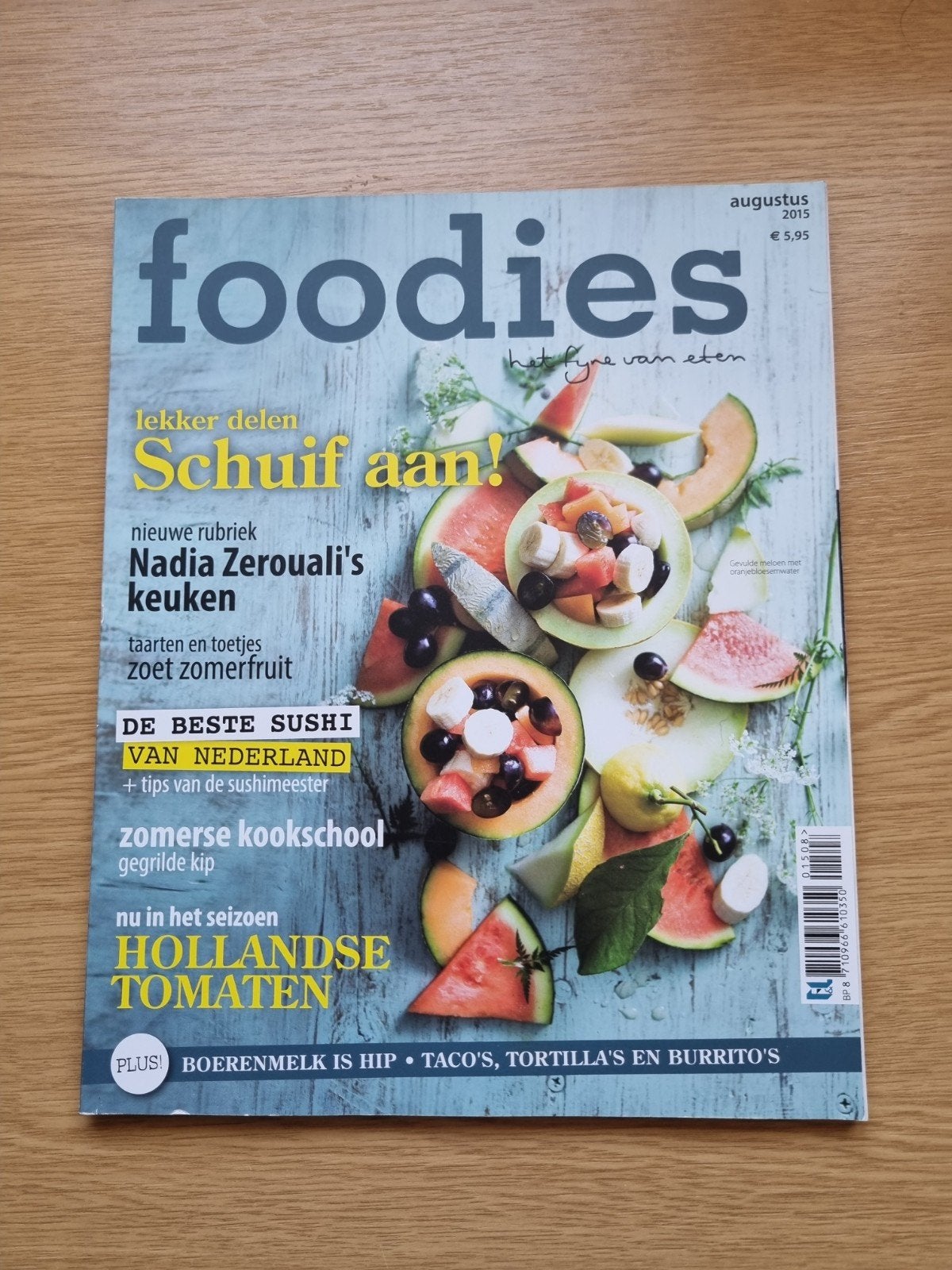Foodies Magazine Augustus 2015 - Nadia Zerouali's keuken, Boeken, Kookboeken, Gelezen, Ophalen of Verzenden, Nadia Zerouali (rubriek)