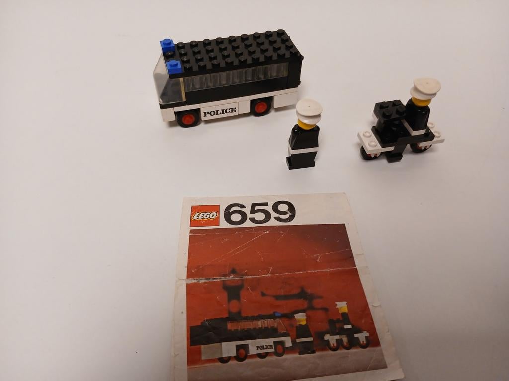 Vintage lego 659 politie classic town, Ophalen of Verzenden, Gebruikt