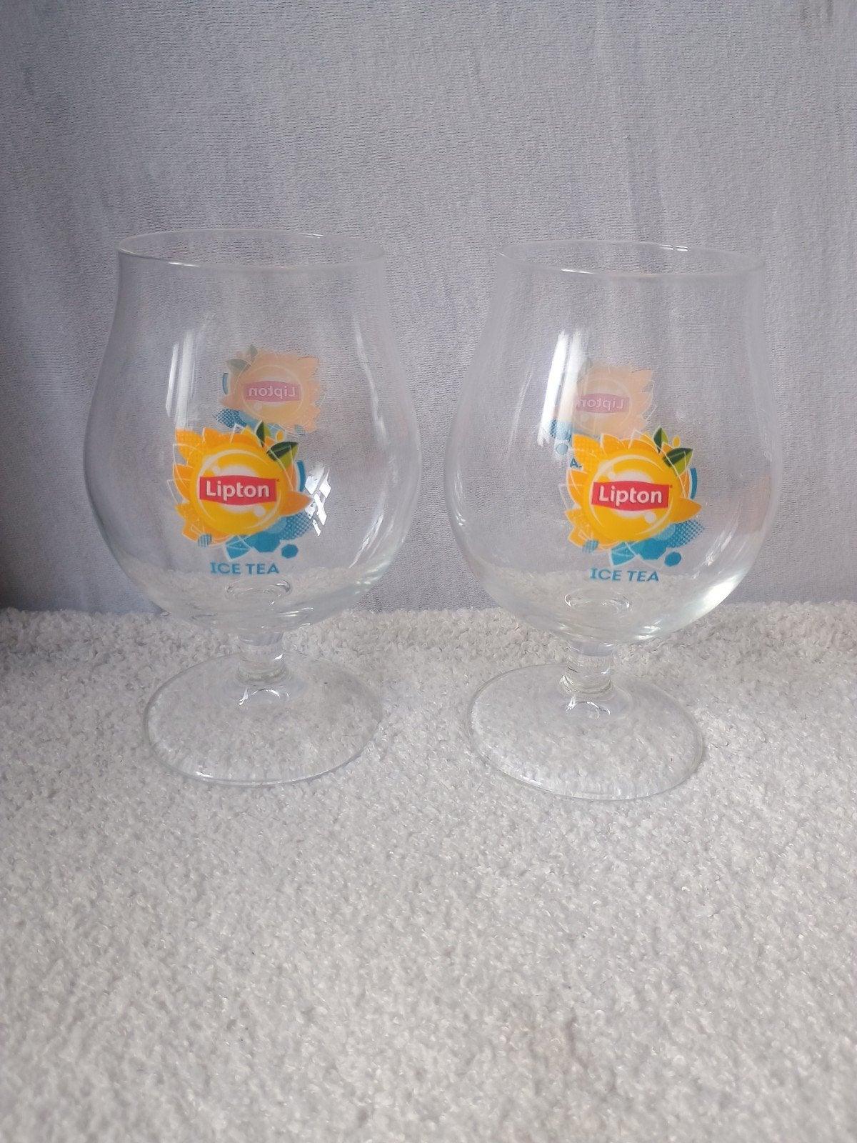 Lipton Ice Tea glazen - set van 2 (33 cl), Verzenden, Nieuw, Meerkleurig, Overige merken