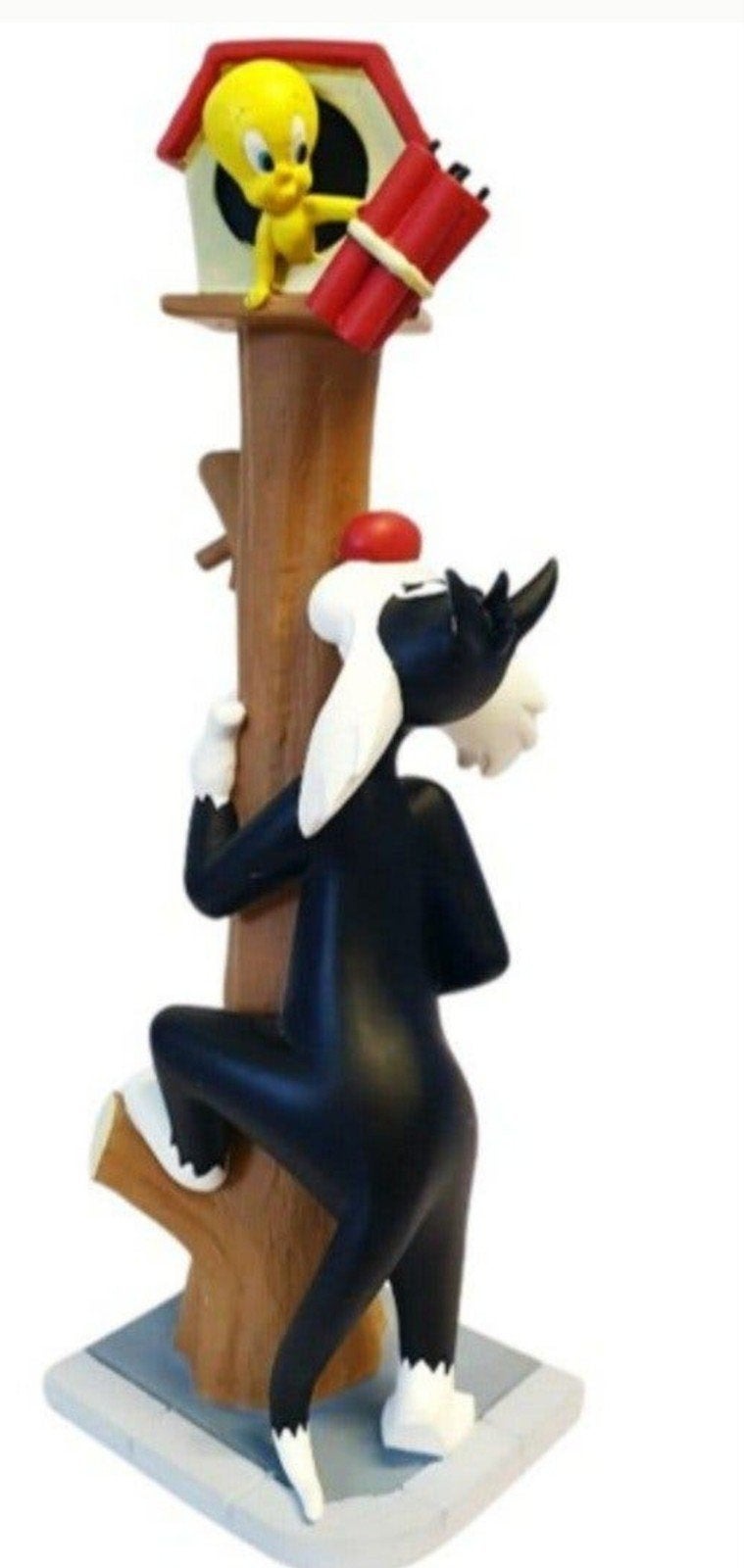Zeldzaam Vintage Looney Tunes Beeldje: Tweety en Sylvester, Ophalen of Verzenden