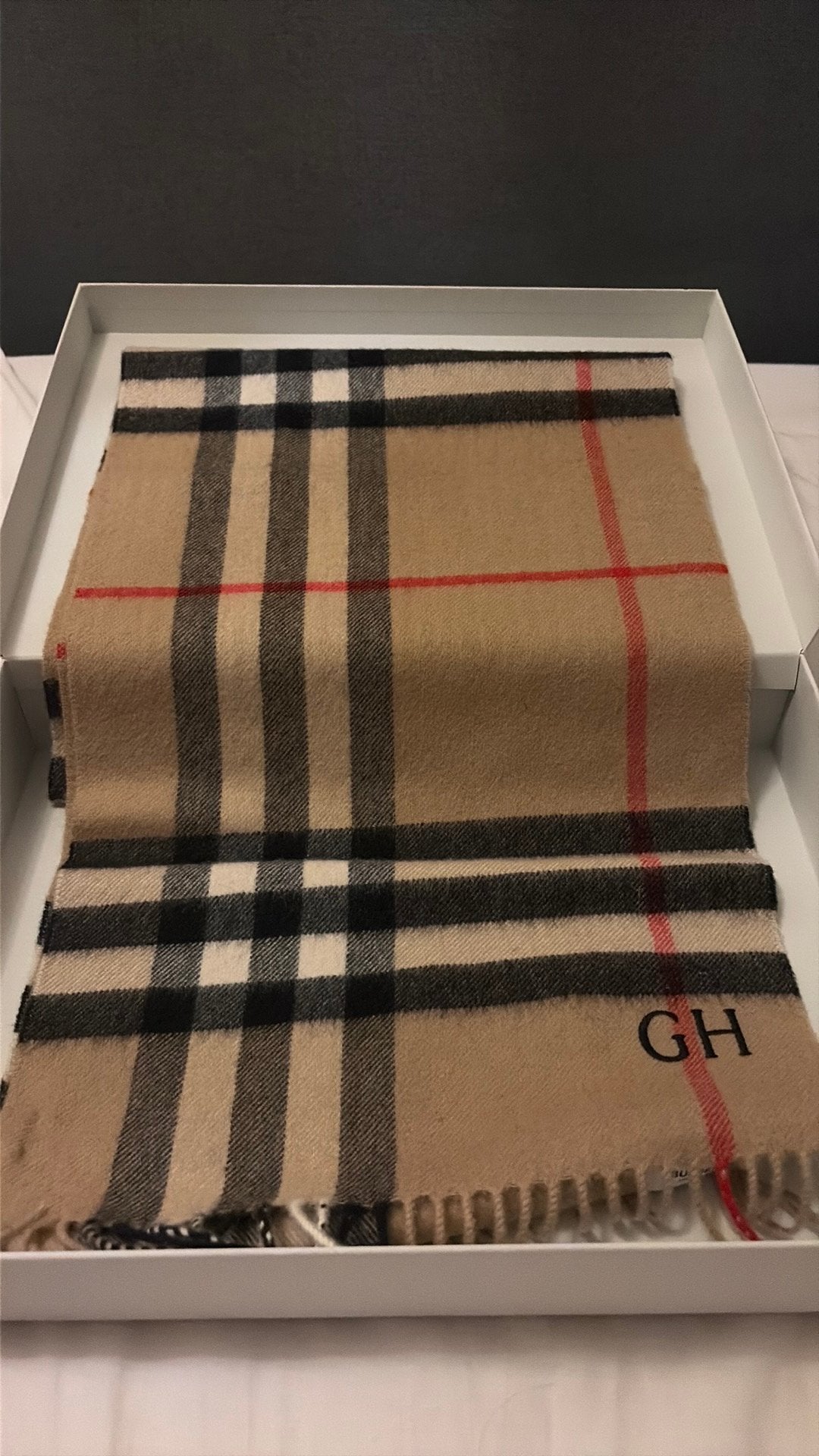 Originele Burberry cashmere sjaal, Ophalen of Verzenden, Zo goed als nieuw