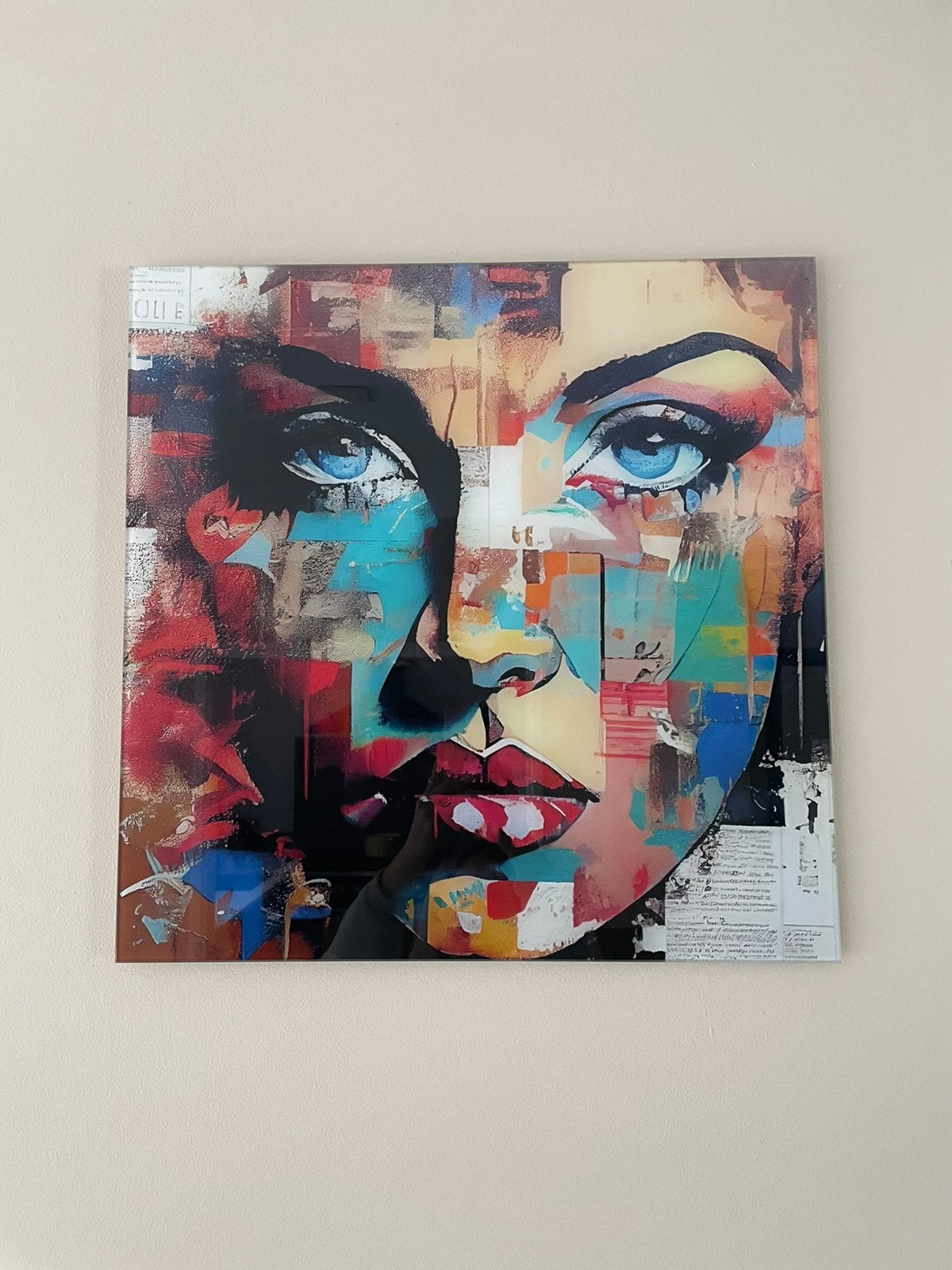 Schilderij glas 50x50 cm, Ophalen