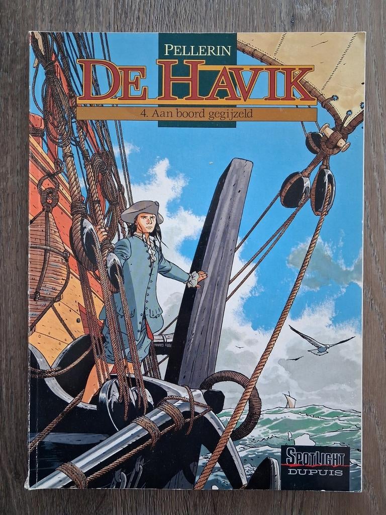 De Havik - Aan boord gegijzeld, Gelezen, Eén stripboek, Ophalen of Verzenden, Pellerin