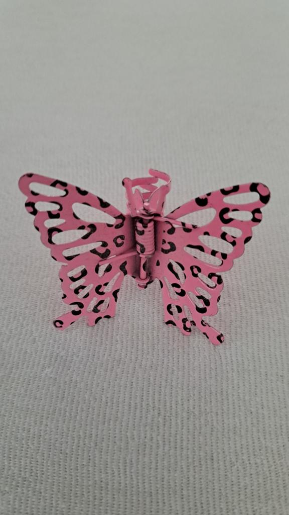Roze vlinder haarklem, Ophalen of Verzenden, Zo goed als nieuw