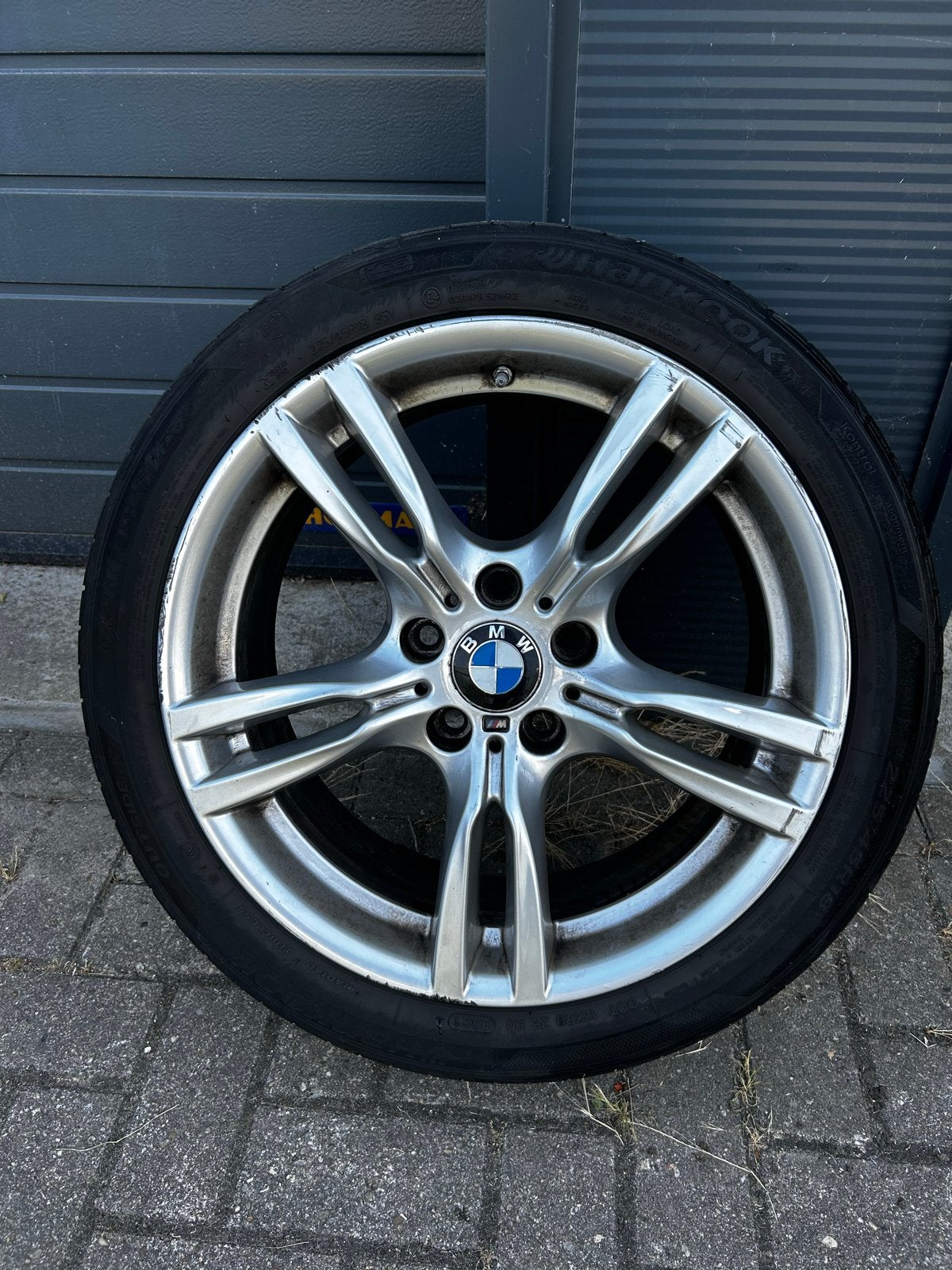 Originele BMW 3 serie 18 inch breedset met zomerbanden, Ophalen, 18 inch, Gebruikt, Band(en)