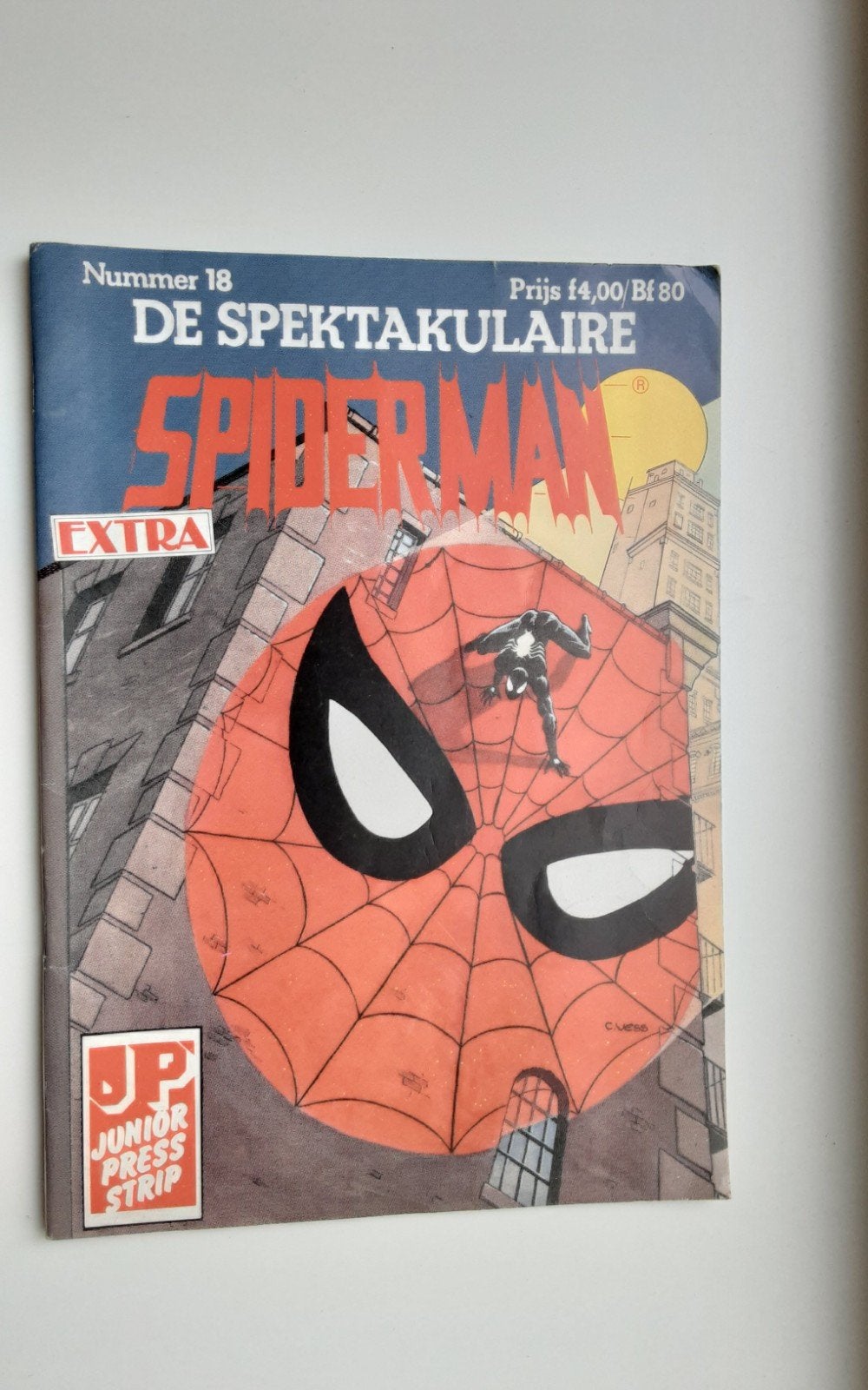 De Spektakulaire Spiderman Extra Nr. 18 Uitg Junior Press 87, Europa, Ophalen of Verzenden, Gelezen, Eén comic