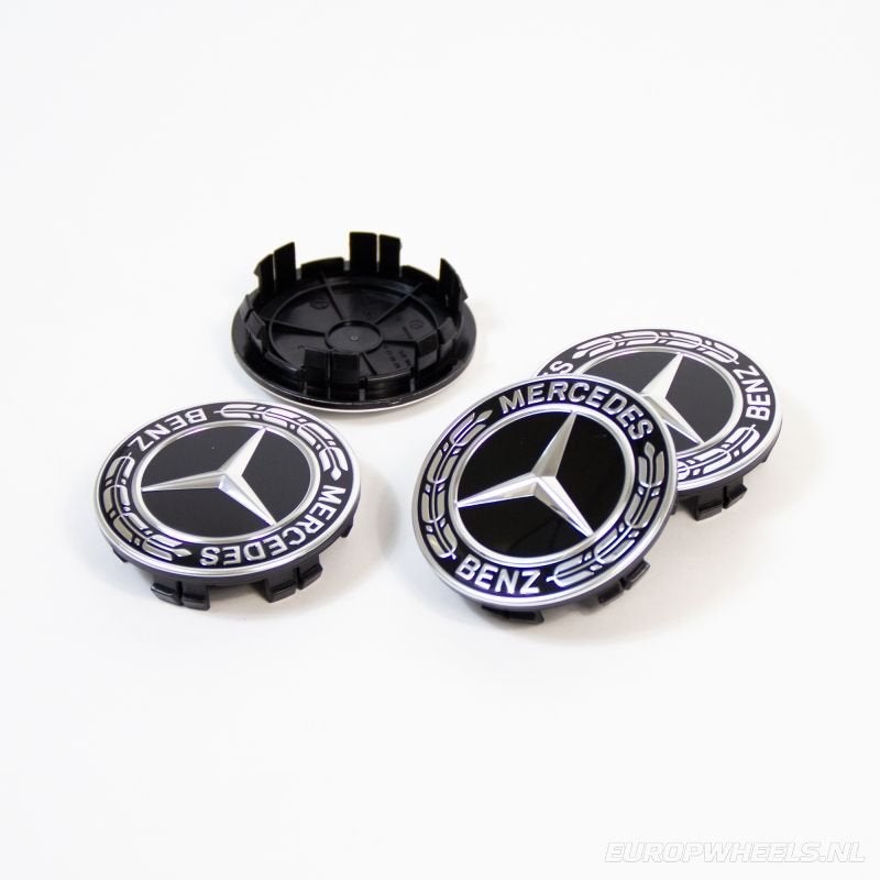 Mercedes Logo Naafdop (set) 75 mm naafkap A1674015900, -, Verzenden, -, Nieuw