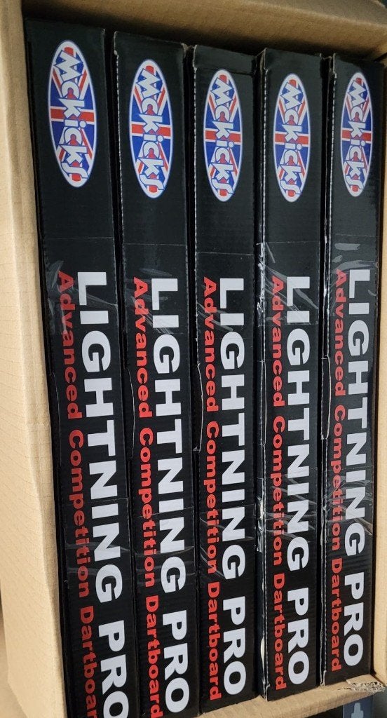 4x McKicks Lightning Pro dartbord, Sport en Fitness, Verzenden, Nieuw, Dartbord