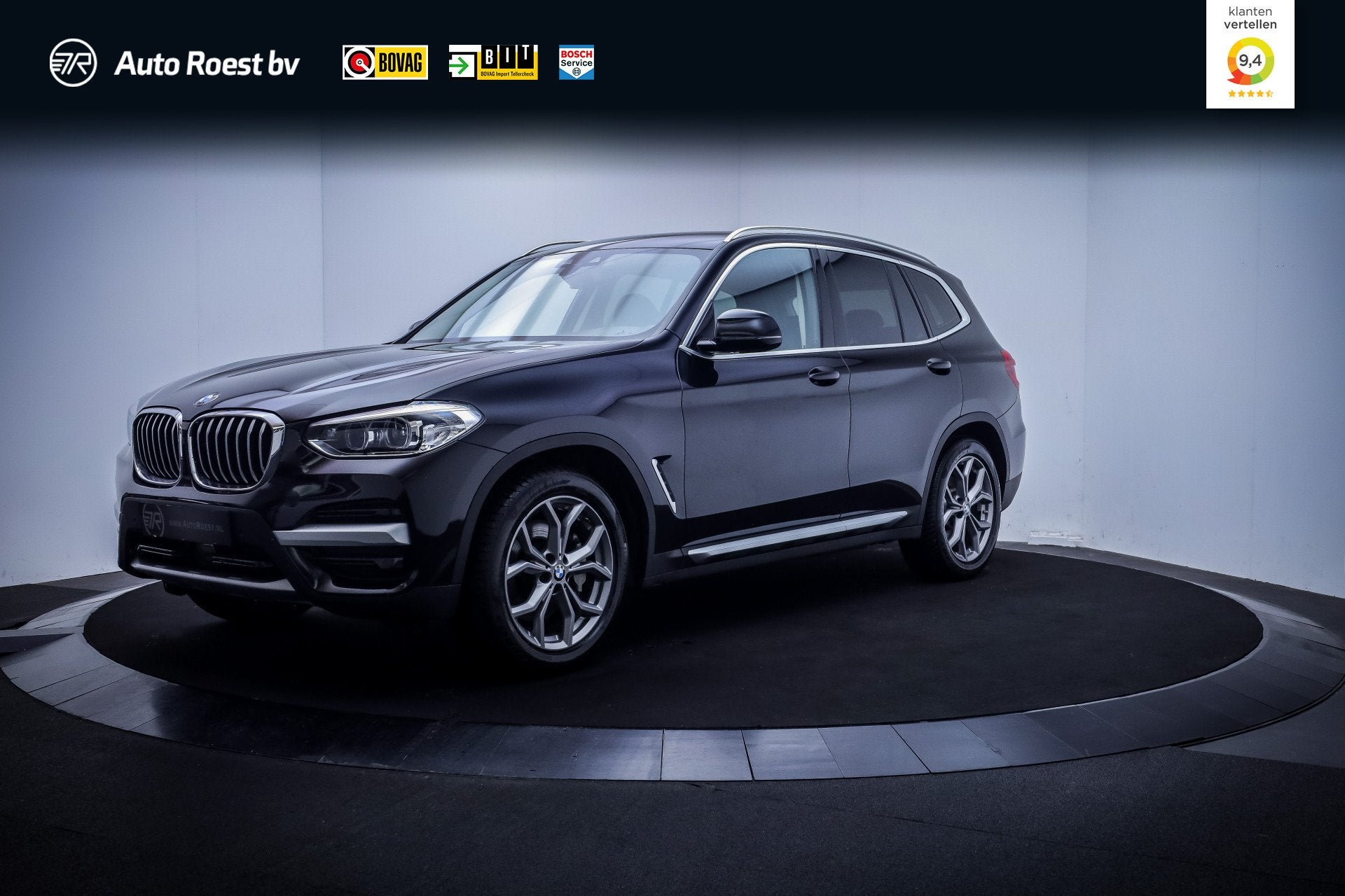 BMW X3 30iA 252Pk Xdr. X-LINE FULL LED | STOELVERW | CARPLAY, Auto's, Gebruikt, Zwart, 4 cilinders, Leder en Stof