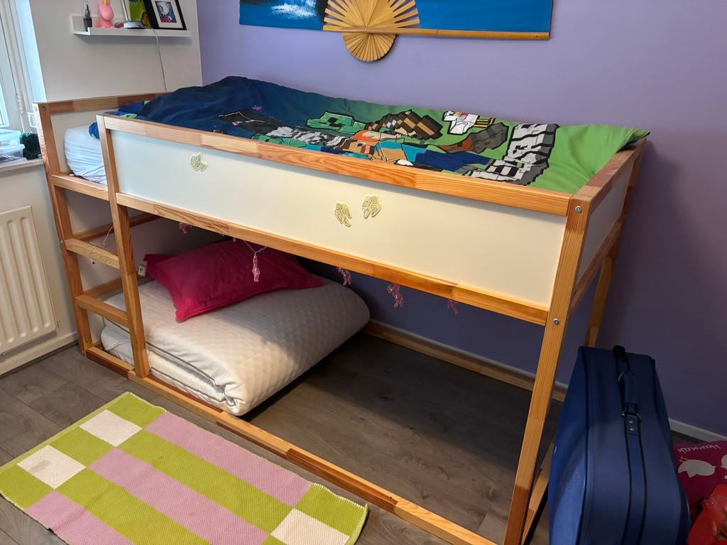 Kura bed ikea , 1 persoons, Kinderen en Baby's, Ophalen, Gebruikt, Halfhoogslaper