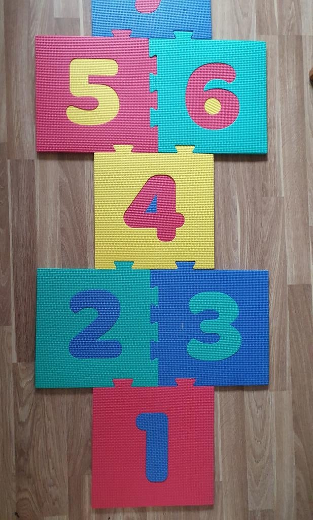 Hinkelmat cijfers 1-10 - Speelplezier voor kinderen, Ophalen of Verzenden, Zo goed als nieuw, Puzzelen