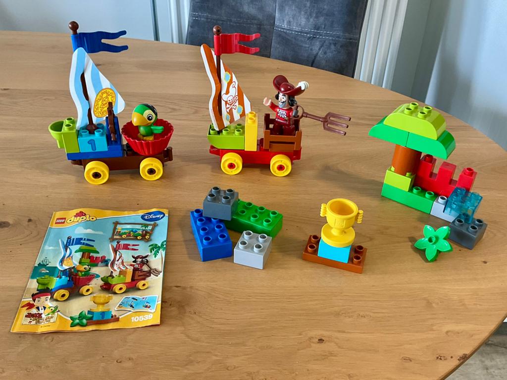Duplo : Disney Jake - Strandrace - 10539 met boekje, Ophalen, Zo goed als nieuw, Duplo
