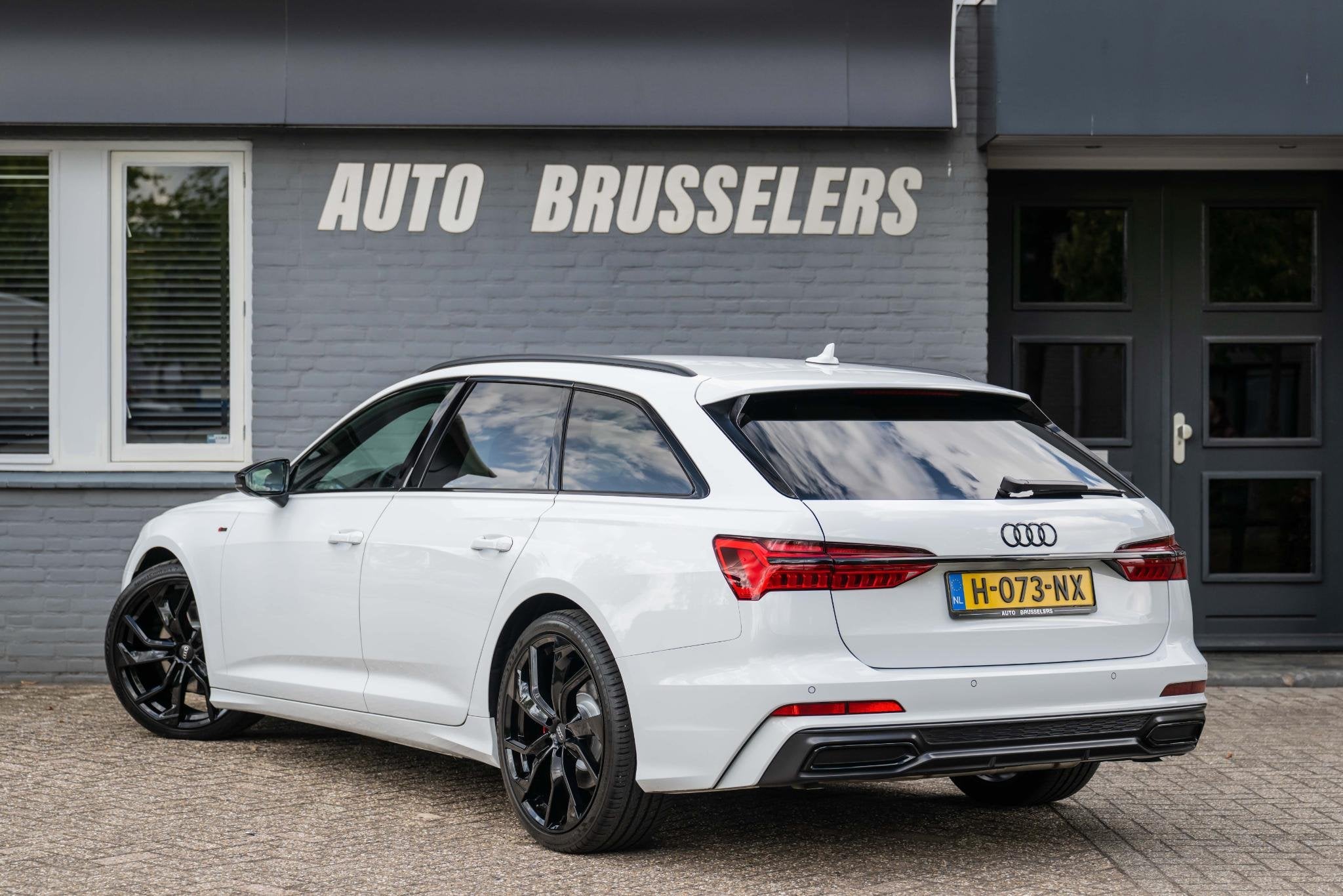 Audi A6 Avant 45 TFSI S edition Zeer mooie staat 21"LM, Auto's, Gebruikt, 4 cilinders, Leder en Stof, Wit