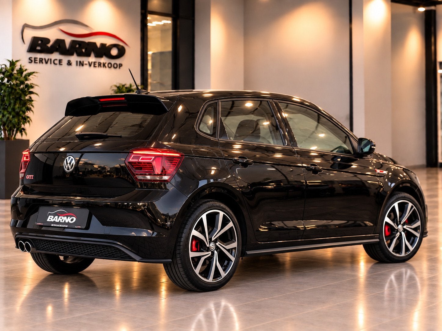 Volkswagen POLO 2.0 TSI GTI CAMERA|VIRTUAL|, Auto's, Gebruikt, 4 cilinders, Zwart, Geïmporteerd