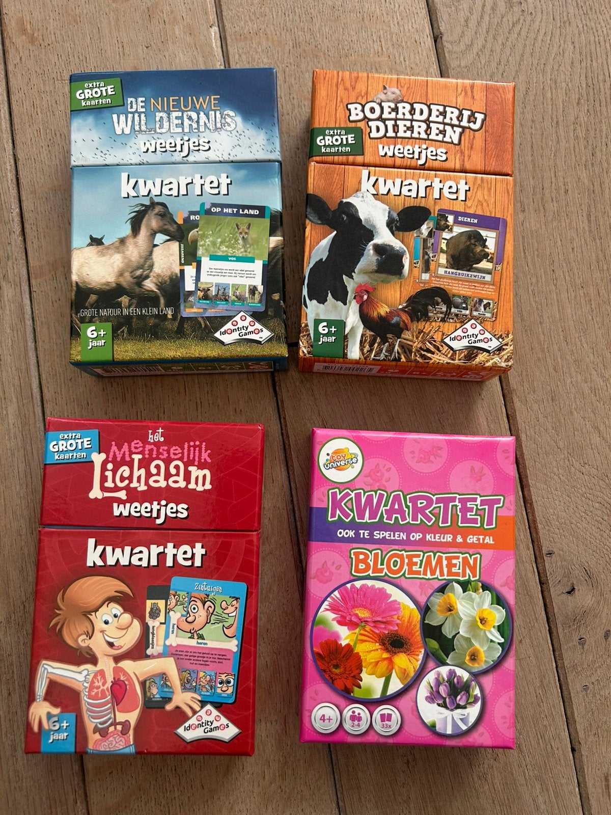 Kwartet spelletjes, Ophalen, Zo goed als nieuw