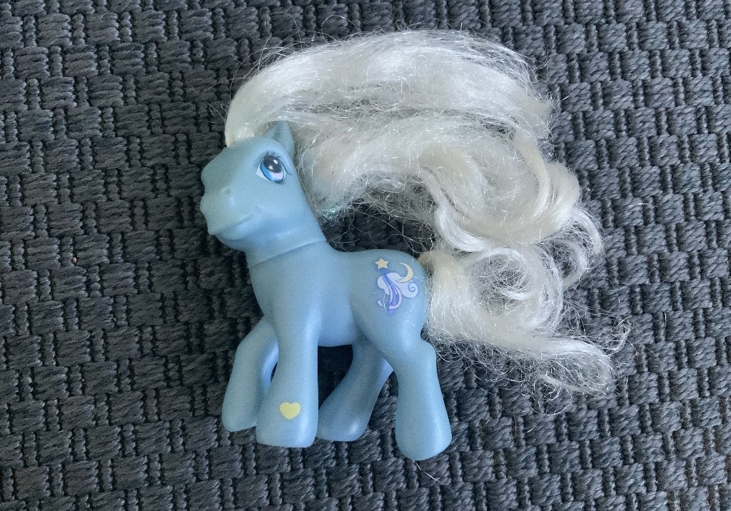 My Little Pony G3 Super Long Hair Dream Blue Pony Rare 2002, Kinderen en Baby's, Speelgoed | My Little Pony, Ophalen of Verzenden