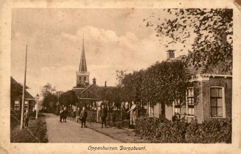 Oppenhuizen Dorpsbuurt # 131, Verzenden, 1920 tot 1940, Ongelopen, Friesland