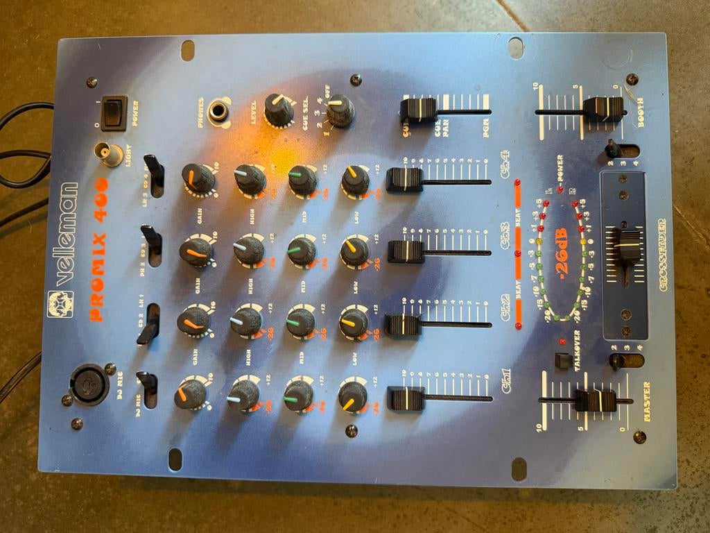 Velleman PROMIX 400 mengpaneel, Ophalen, Gebruikt, Minder dan 5 kanalen, Microfooningang