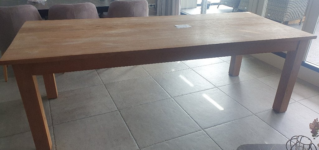 Teakhouten eettafel, Ophalen, Gebruikt, Teakhout, 200 cm of meer