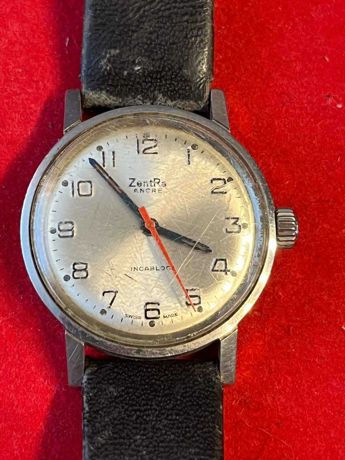 ZentRa Heren Horloge, Ophalen of Verzenden, Staal, Overige merken, 1960 of later