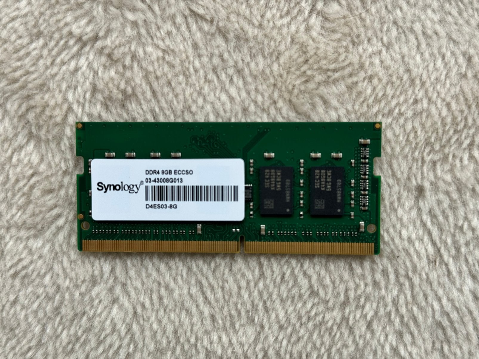 Synology D4ES03-8G 8GB DDR4 ECC SODIMM - als nieuw, Computers en Software, RAM geheugen, DDR4, 8 GB, Ophalen of Verzenden, Zo goed als nieuw
