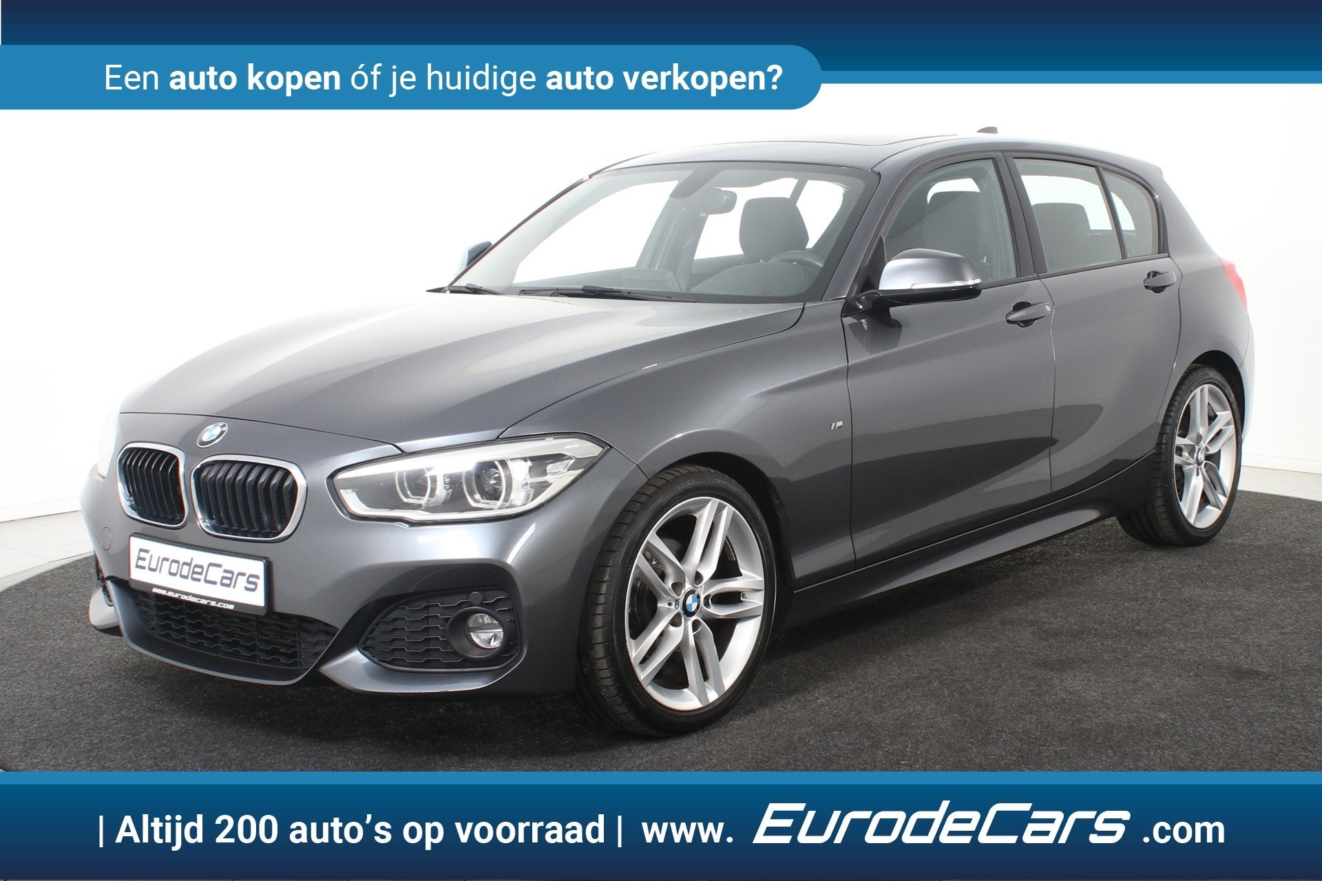 BMW 1-serie 118i A M-Sport *Navigatie*2x M*Schuifdak*, Auto's, Dealer onderhouden, Gebruikt, Origineel Nederlands, Bedrijf