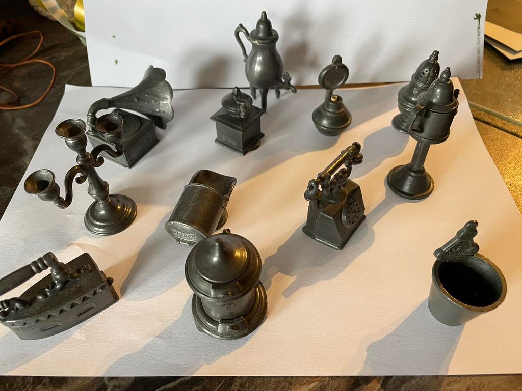 Tinnen miniaturen, Ophalen of Verzenden