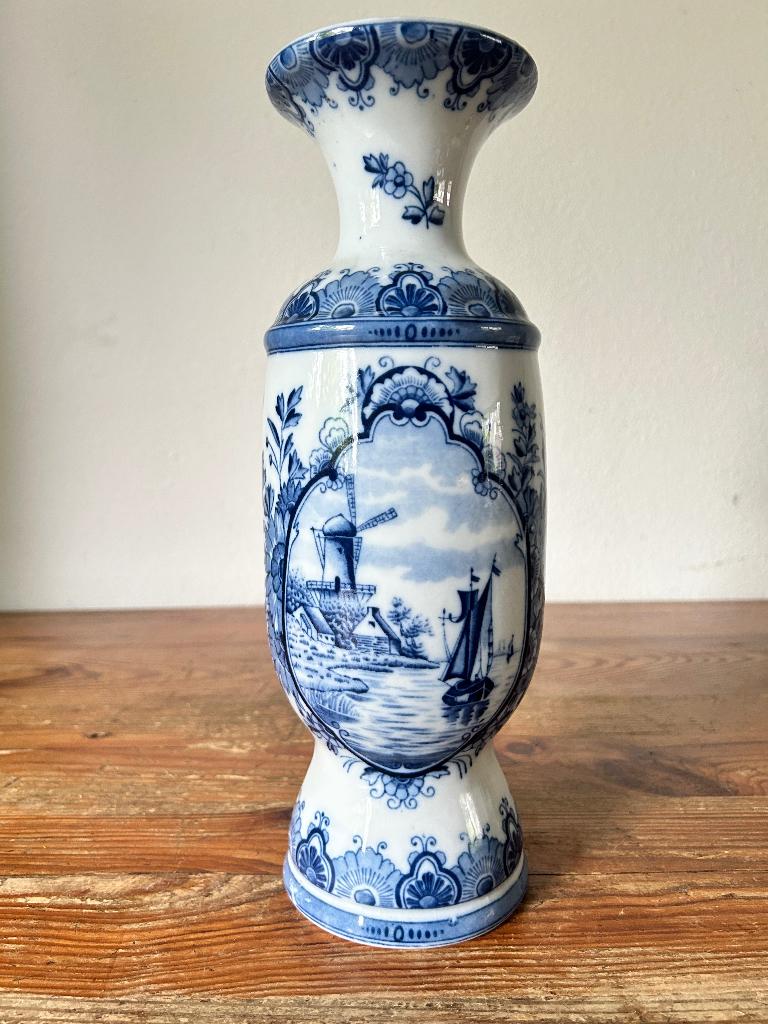 Vaas / bloemenvaas - Delfts Blauw - Mosa Maastricht, Antiek en Kunst, Antiek | Vazen, Ophalen of Verzenden