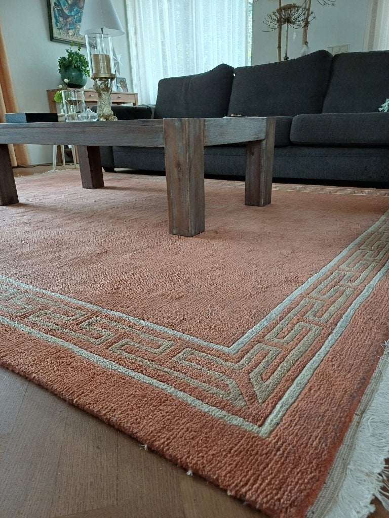 Tapijt 2,22 * 3,01 m handgeknoopt wol, Ophalen, Zie foto, 200 cm of meer, Zo goed als nieuw