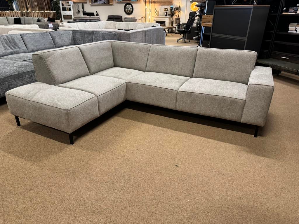 Hoekbank Rita 260x195 Beige Direct/Leverbaar/Enschede E-2222, Ophalen, 250 tot 300 cm, Hoekbank, Nieuw