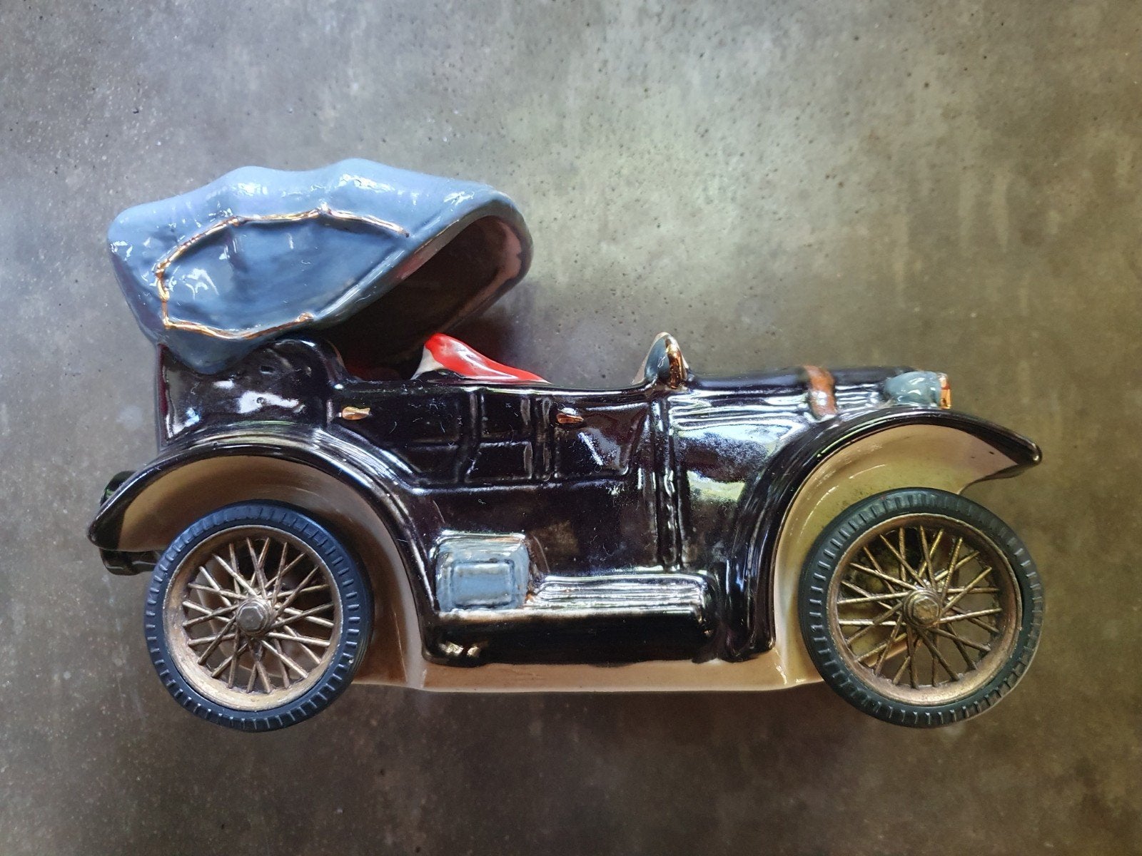 Vintage Fiat 1904 Keramische drankflacon Auto, Ophalen of Verzenden