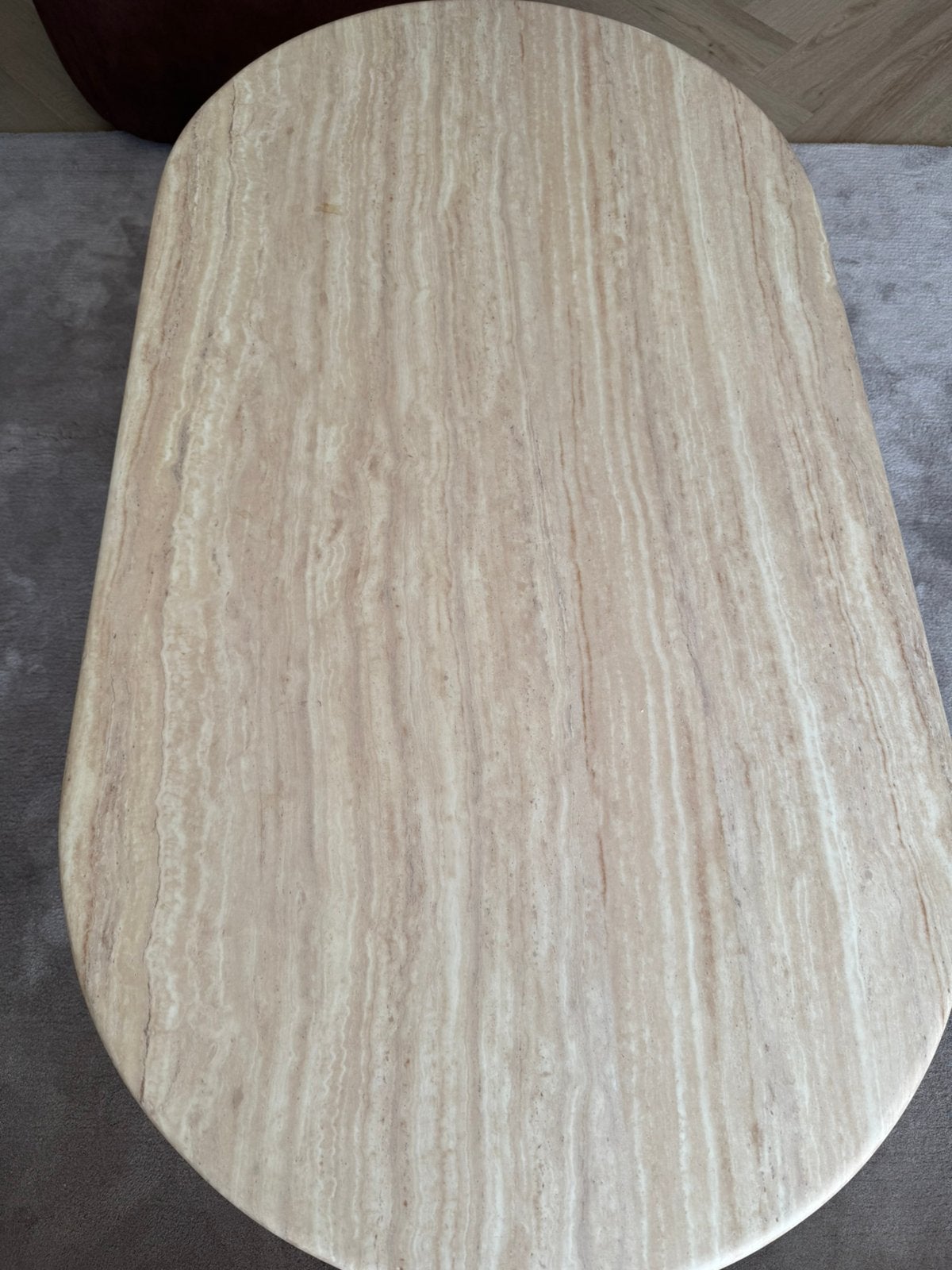 salontafel ovaal, Ophalen, 100 tot 150 cm, 50 tot 100 cm, Zo goed als nieuw