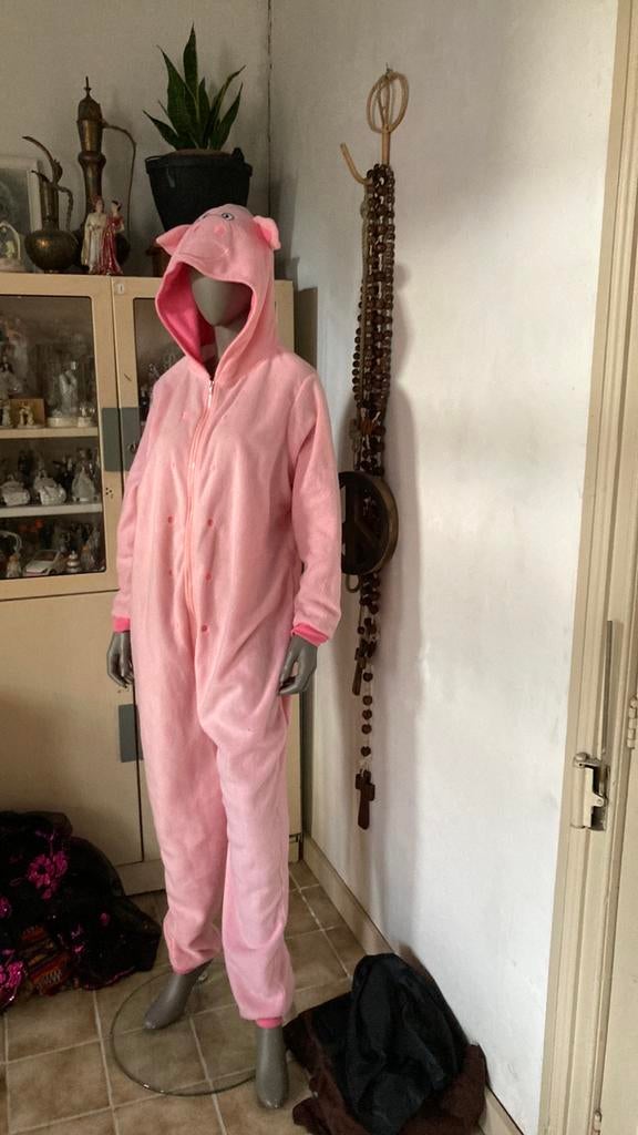 Huispak onesie varken, Ophalen, Zo goed als nieuw, Maat 38/40 (M)