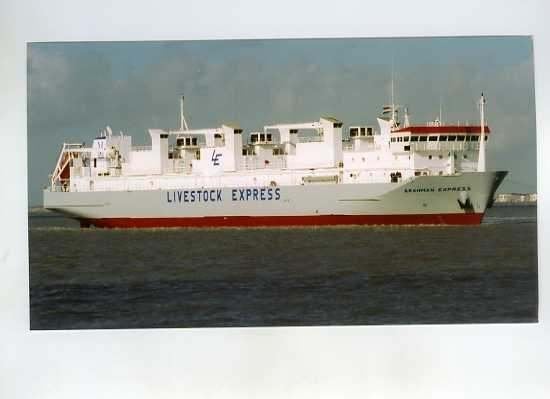 scheepvaart-foto-brahman express, Ophalen of Verzenden, Zo goed als nieuw, Motorboot, Boek of Tijdschrift