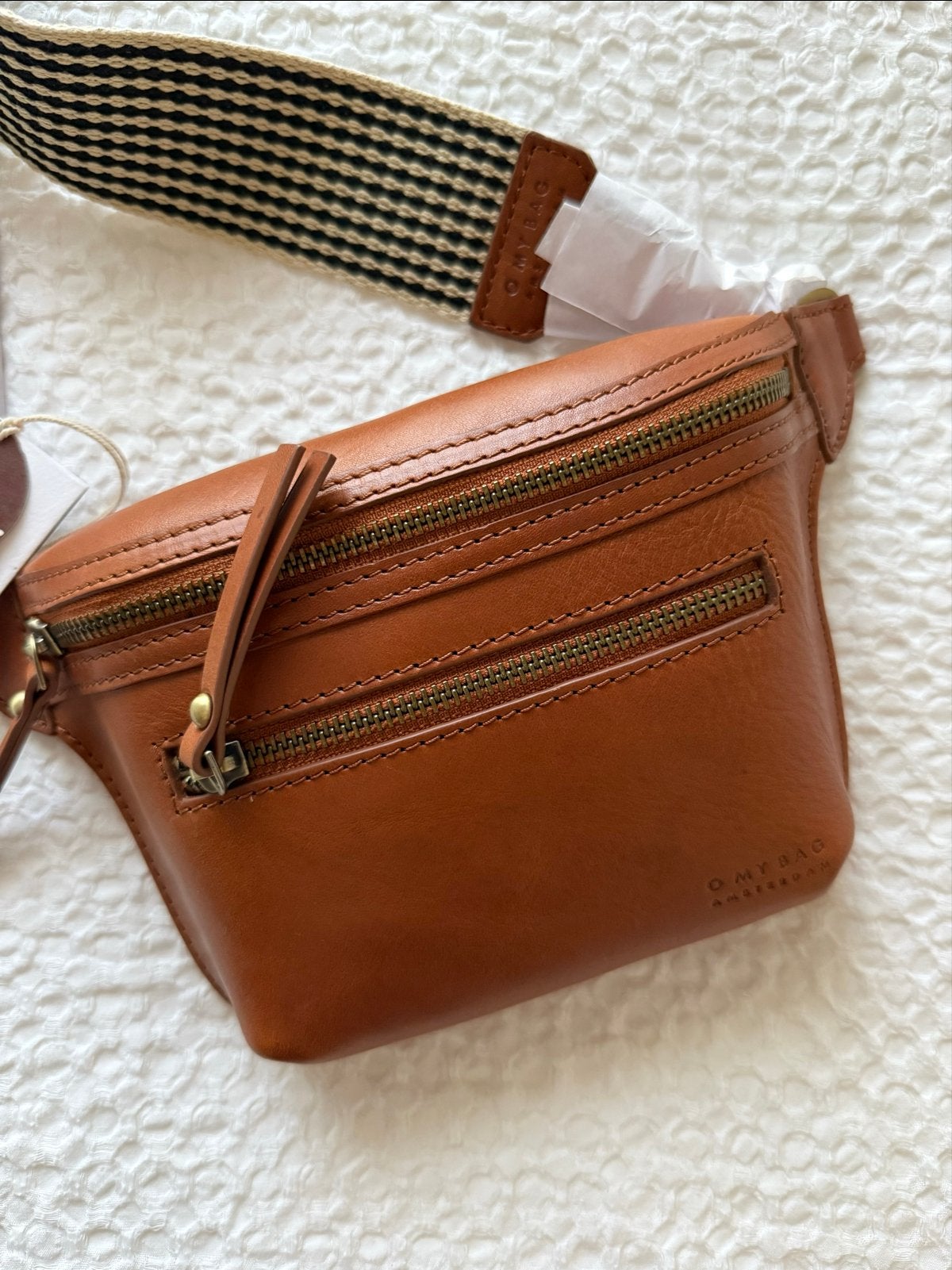 O My Bag Beck's Bum Bag Cognac - Nieuw met label, Sieraden, Tassen en Uiterlijk, Tassen | Damestassen, Ophalen of Verzenden, Nieuw