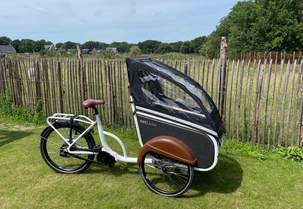 Soci.bike elektrische bakfiets - Zo goed als nieuw, Fietsen en Brommers, Fietsen | Bakfietsen, Zo goed als nieuw, Overige merken
