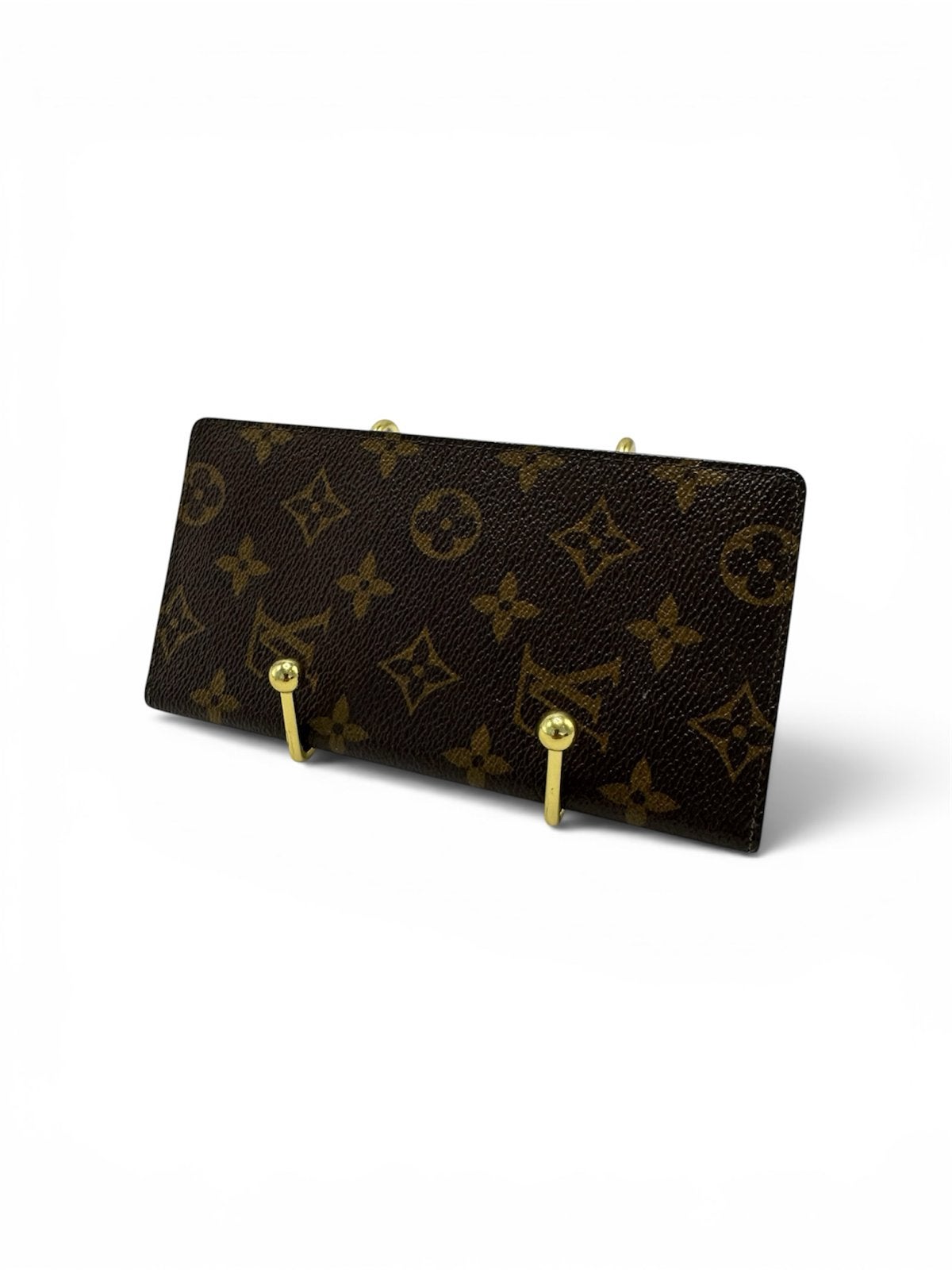 Louis Vuitton Monogram Etui 4 Clés Passport Cover, Ophalen of Verzenden, Zo goed als nieuw, Bruin, Overige merken