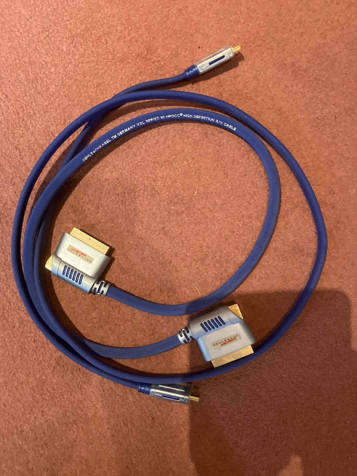 Oehlbach XXL Series 90 Scartkabel - Hoge Kwaliteit, Ophalen, Zo goed als nieuw, 2 tot 5 meter, Scartkabel