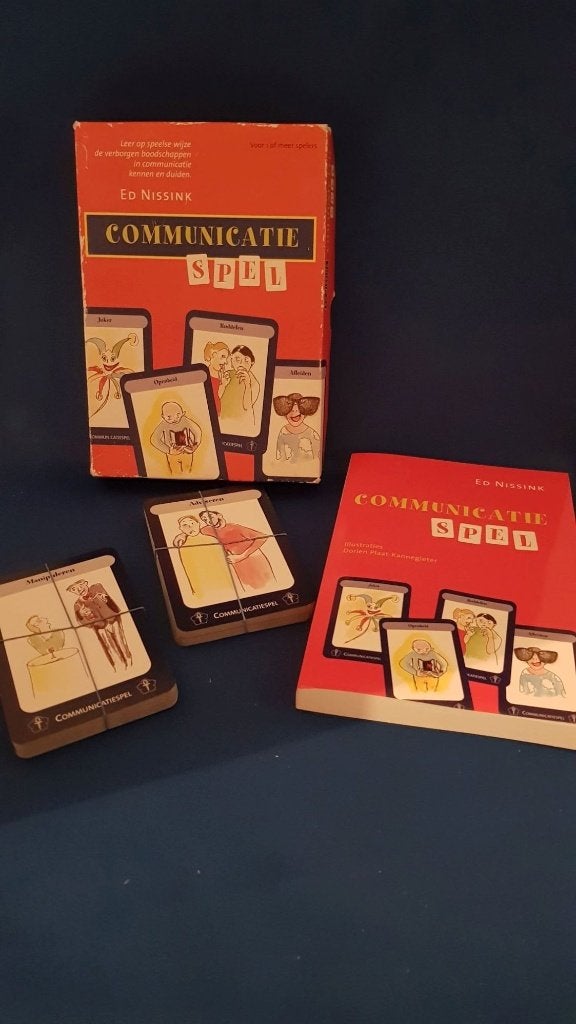 Communicatiespel, met Boek en Kaarten, Ed Nissink. 5A29, Tweedehands verkoop, Tweedehands verkoop, Gebruikt, Ophalen of Verzenden