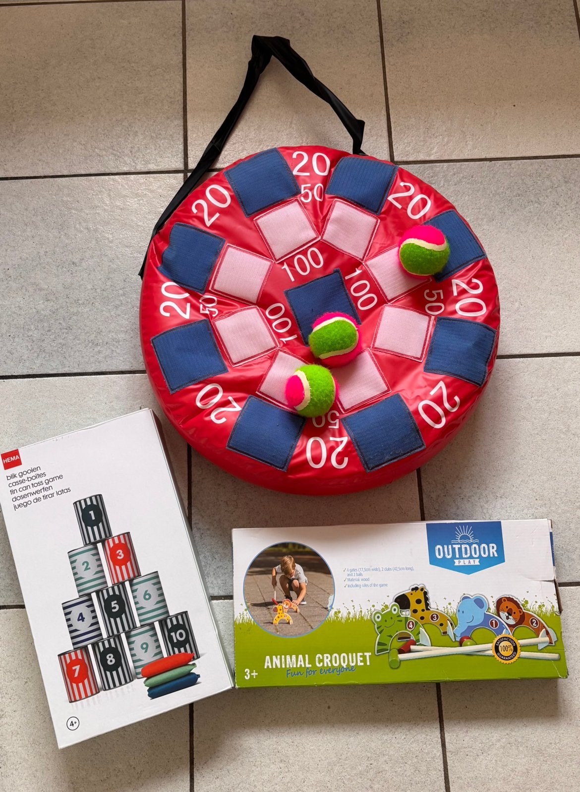 Spellen voor binnen/buiten, Ophalen, Gebruikt
