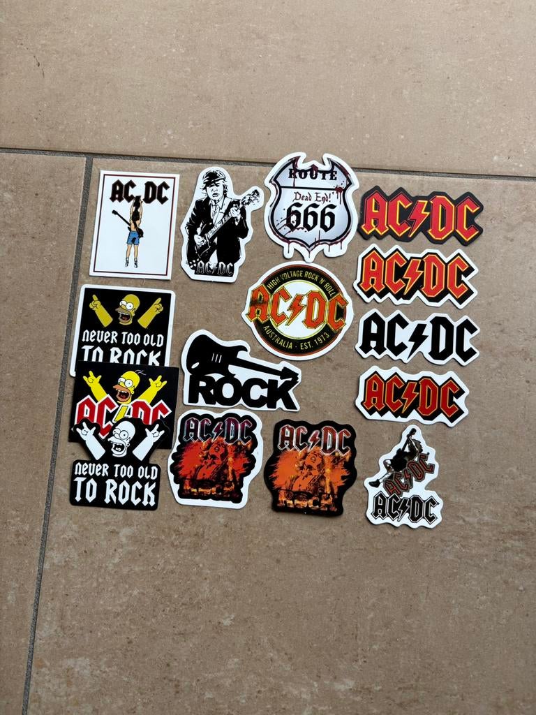 AC/DC stickers, Verzamelen, Stickers, Nieuw, Ophalen of Verzenden