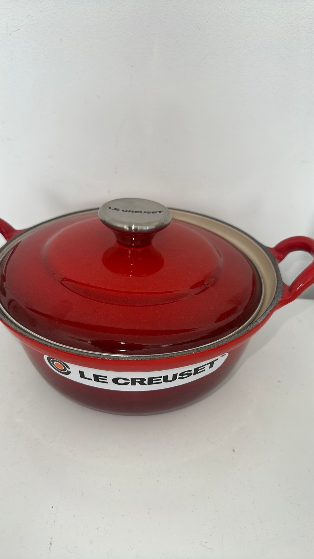 Le creuset pan 20 cm 1,7 liter, Huis en Inrichting, Keuken | Potten en Pannen, 5352ff, Le, Gietijzer, Verzenden