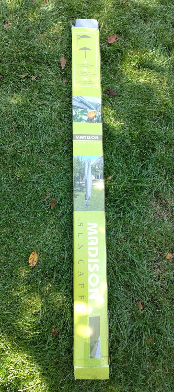 Nieuwe Madison Sun Cape parasolhoes 245x50 cm hang en staand, Nieuw, Ophalen of Verzenden, Waterdicht, Minder dan 1 meter